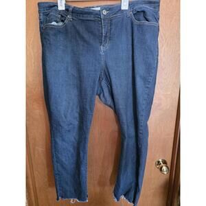 Torrid Premium Women's Stretch Plus Size 20R Skinny Blue Jeans Dark Wash